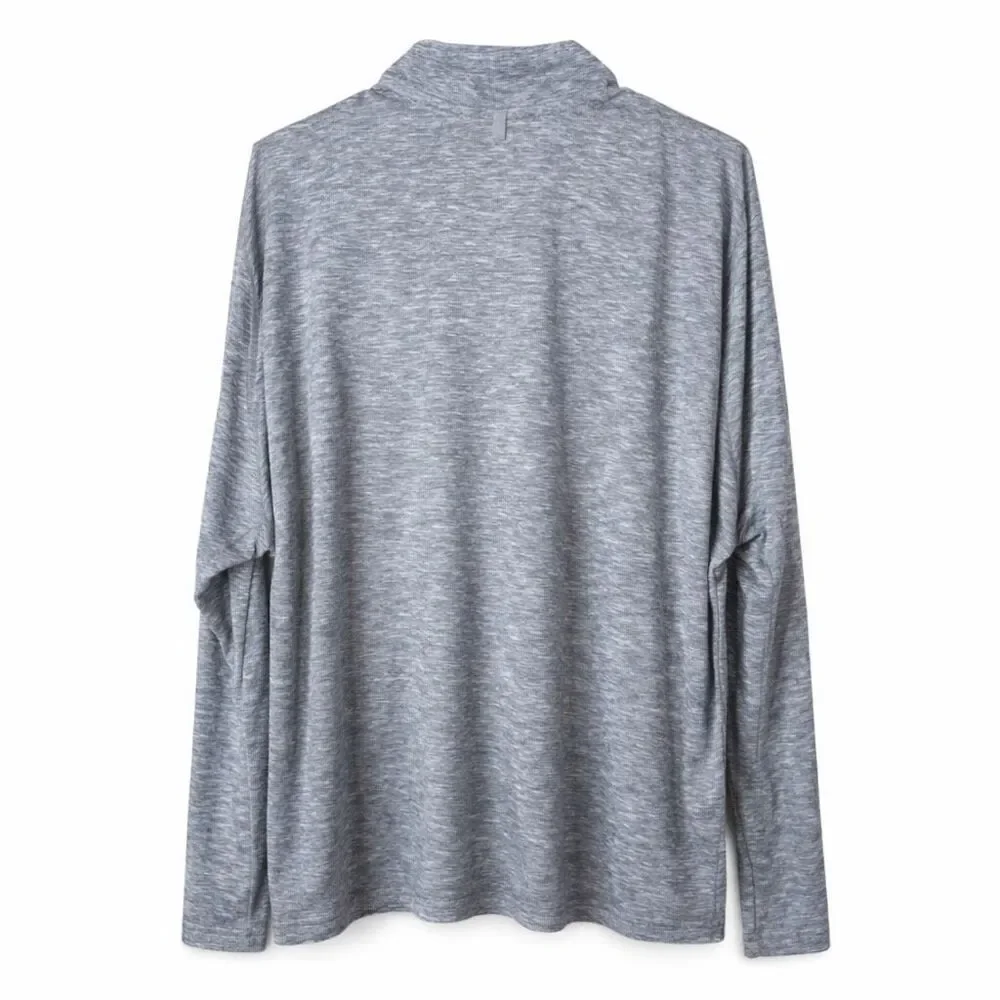 Nike Dri-FIT Running Quarter Zip Pullover Reflective Gray 3XL Modern Athletic